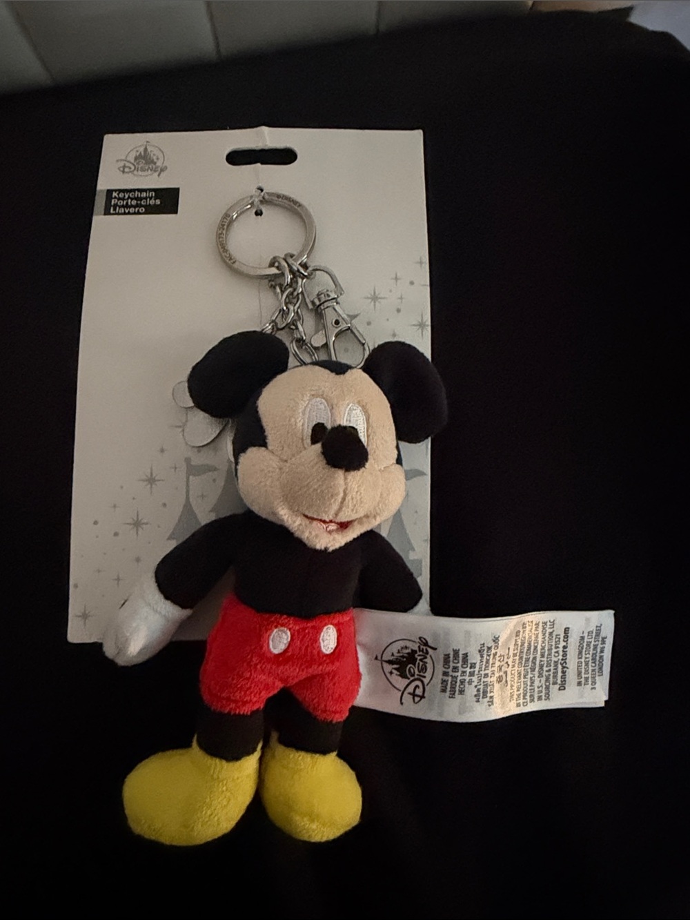DISNEY Mickey Mouse Plush Keychain